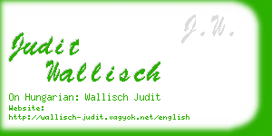 judit wallisch business card